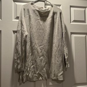 Lou & Grey Grey Boatneck Tunic Sweater Size XL